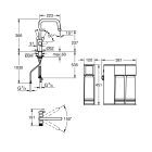 Смеситель для кухонной мойки GROHE Blue Pure Eurosmart с функцией фильтрации, с фильтром обратного осмоса с минерализацией в комплекте, хром (30587000)