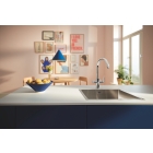 Смеситель для кухни GROHE Blue Pure Start с функцией фильтрации, с фильтром Ultrasafe в комплекте, хром (30594000)