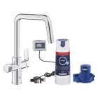 Смеситель для кухни GROHE Blue Pure Start с функцией фильтрации, с фильтром Ultrasafe в комплекте, хром (30594000)
