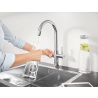 Смеситель для кухни GROHE Blue Professional с функцией фильтрации, с системой охлаждения и газирования воды, Wi-Fi, хром (31323002)