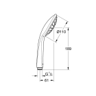 Ручной душ GROHE Euphoria Mono, 1 режим, хром (27265000)