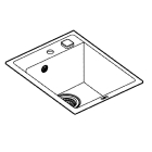 Мойка GROHE K700 с одной чашей, 400 x 500 мм, черный гранит (31650AP0)