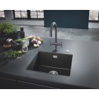 Мойка GROHE K700U с одной чашей, 457 x 406 мм, черный гранит (31653AP0)