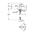 Смеситель для биде GROHE BauEdge, хром (23332000)