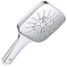 Душевой гарнитур GROHE Rainshower SmartActive 130 Cube с мыльницей, 3 режима струи, душевая штанга 900 мм, 9,5 л/мин, хром (26587000)