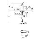 Смеситель для раковины GROHE Eurosmart Cosmopolitan, S-size, хром (2337800E)