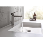Смеситель для раковины GROHE Lineare с донным клапаном, S-Size, темный графит матовый (32114AL1)
