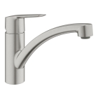 Смеситель для кухни GROHE Start с низким изливом, суперсталь (32441DC2)