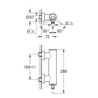 Смеситель для душа GROHE Atrio внешнего монтажа, теплый закат глянец (32650DA3)
