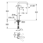 Смеситель для раковины GROHE Essence, XL-Size, теплый закат глянец (32901DA1)