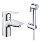 Смеситель для раковины GROHE Start Edge QuickFix с гигиеническим душем, S-Size, хром (23773001)