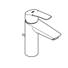 Смеситель для раковины GROHE Eurosmart, M-size, хром (23322003)