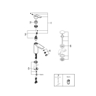 Смеситель для раковины GROHE Eurosmart, M-size, хром (2339530E)
