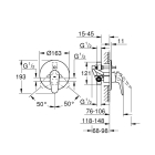 Смеситель для ванны GROHE Eurostyle, хром (23730003)