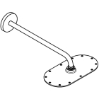 Верхний душ GROHE Rainshower Veris 300x150, 1 режим, 422 мм, белая луна (26170LS0)