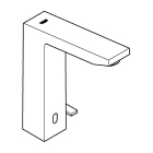 Смеситель для раковины GROHE Eurocube E инфракрасный, с регулировкой температуры, питание от батареи 6V, темный графит матовый (36441AL0)