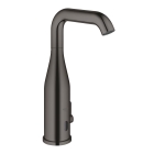 Смеситель для раковины GROHE Essence E инфракрасный, с регулировкой температуры, питание от батареи 6V, темный графит глянец (36445A00)