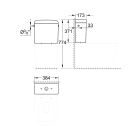 Смывной бачок для унитаза GROHE Euro Ceramic, подводка сбоку, альпин-белый (39333000)