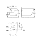 Биде подвесное GROHE Euro Ceramic, альпин-белый (39208000)