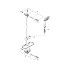 Душевой гарнитур GROHE Euphoria 110 Mono с мыльницей, 1 режим струи, душевая штанга 600 мм, 21,7 л/мин, хром (27266001)