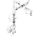 Смеситель для кухни GROHE Zedra с вытяжным душем 2jet, хром (32553002)