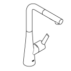 Смеситель для кухни GROHE Zedra с вытяжным душем 2jet, хром (32553002)