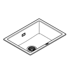 Мойка GROHE K700U с одной чашей, 610 x 460 мм, серый гранит (31655AT0)