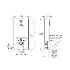 Система инсталляции GROHE Solido Monobloc для подвесного унитаза, белая луна (39377LS0)