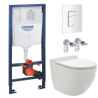 Комплект инсталляции GROHE 38772SH0 с унитазом AQUAme AQM2006 и сиденьем с микролифтом (NW0180)