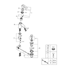 Смеситель для раковины GROHE Start QuickFix с донным клапаном, S-size, хром (32559001)