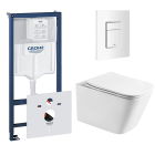 Комплект инсталляции GROHE Rapid SL 38772SH0 с унитазом Aquatek ЛИБРА AQ1505T-00 и сиденьем с микролифтом (NW0343)