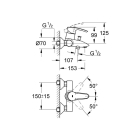 Смеситель для ванны GROHE Eurostyle, хром (33591001)