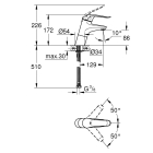 Смеситель для раковины GROHE Euroeco Special, рычаг 120 мм, хром (32765000)