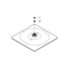 Верхний душ GROHE Rainshower Mono 310 Cube, 1 режим, хром (26567000)