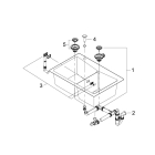 Мойка GROHE K700 с двумя чашами, 838 x 559 мм, серый гранит (31657AT0)