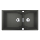 Мойка GROHE K700 с двумя чашами, 900 x 500 мм, серый гранит (31658AT0)