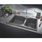 Мойка GROHE K700 с двумя чашами, 900 x 500 мм, серый гранит (31658AT0)