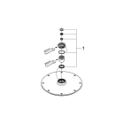 Верхний душ GROHE Rainshower Cosmopolitan 210, 9,5 л/мин, 1 режим, хром (28373000)