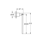 Держатель для полотенца GROHE Atrio New кольцо, холодный рассвет глянец (40307GL3)