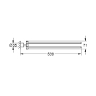 Держатель для полотенца GROHE Atrio New двойной, теплый закат глянец (40308DA3)