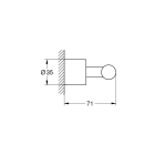 Крючок для одежды GROHE Atrio New, теплый закат (40312DA3)