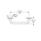 Ручка для ванной GROHE Essentials, теплый закат матовый (40421DL1)
