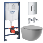 Комплект инсталляции GROHE Rapid SL NW0145/S с унитазом Aqueduto OVO OVO0130 и сиденьем с микролифтом (NW0210)