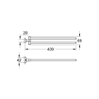 Держатель для полотенца GROHE Essentials Cube, темный графит матовый (40624AL1)