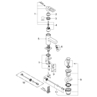 Смеситель для раковины GROHE Quadra, черный (32631KS0)