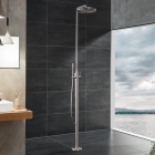 Душевая система GROHE Essence New со смесителем для душа, суперсталь (23741DC1)