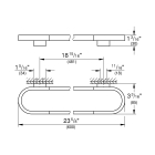 Держатель для полотенца GROHE Selection, 600 мм, темный графит матовый (41056AL0)