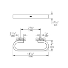 Ручка для ванной GROHE Selection, 300 мм, холодный рассвет матовый (41064GN0)