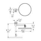 Косметическое зеркало GROHE Selection, холодный рассвет матовый (41077GN0)