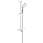 Душевой гарнитур GROHE Tempesta 100 с мыльницей, 2 режима струи, душевая штанга 600 мм, 5,7 л/мин, хром/белый (27926001)